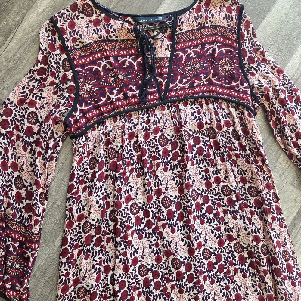 Zara Multicolor Bohemian Dress